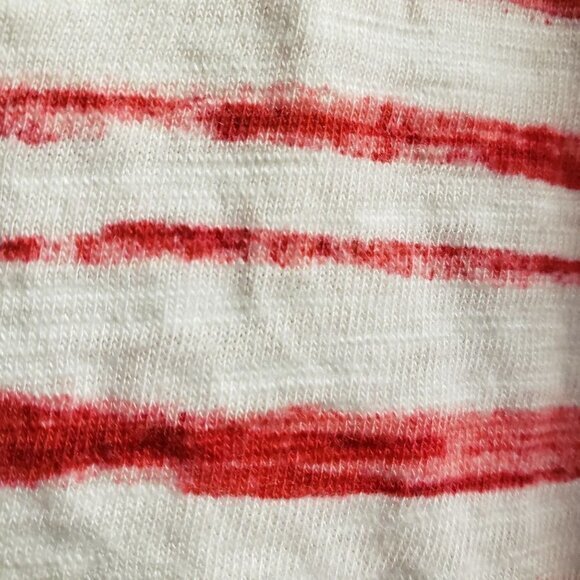 Chico's Ultimate Tee Womens Top Size 3 XL White Red Striped - Picture 3 of 5